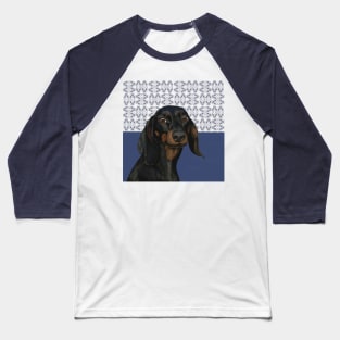 Dachshund Portrait | Dog Lovers Gift Baseball T-Shirt